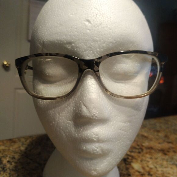 Oleg Cassini OCO354 Women's Eyeglasses Black Brown Frame 54-16-135 with Case - Picture 2 of 11